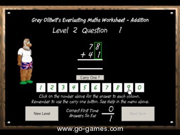 Addition - math worksheet software