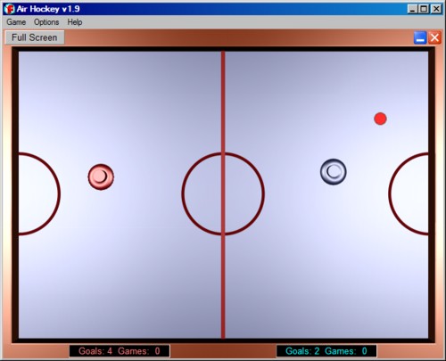 Air hockey game