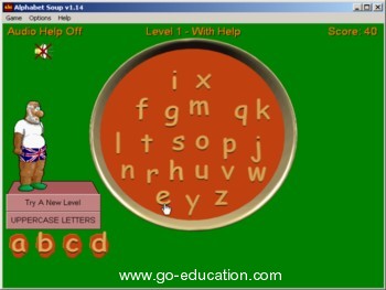 Alphabet Soup - abc learning game