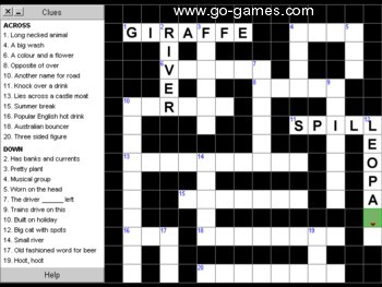 games puzzles - Crossword Maker Software