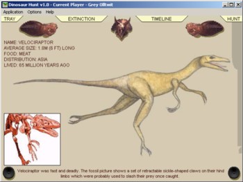 Dinosaur Hunt - learning game