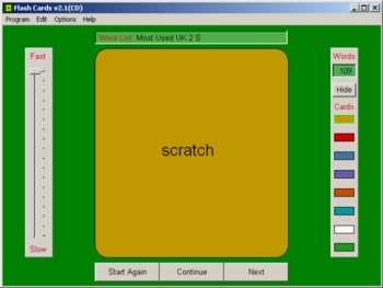 Flash Cards - learning software