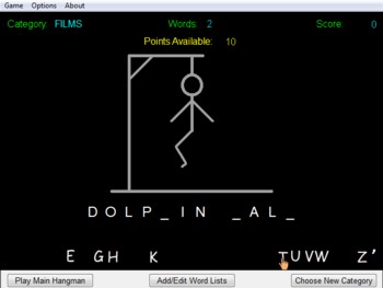 Hangman - word learning game