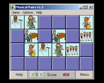 Musical Pairs - music learning game