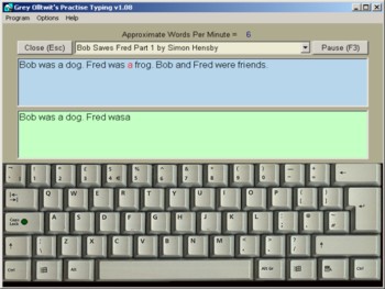 Practise Typing - learn to type software