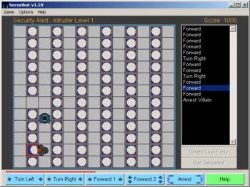 Securibot - control a robot game