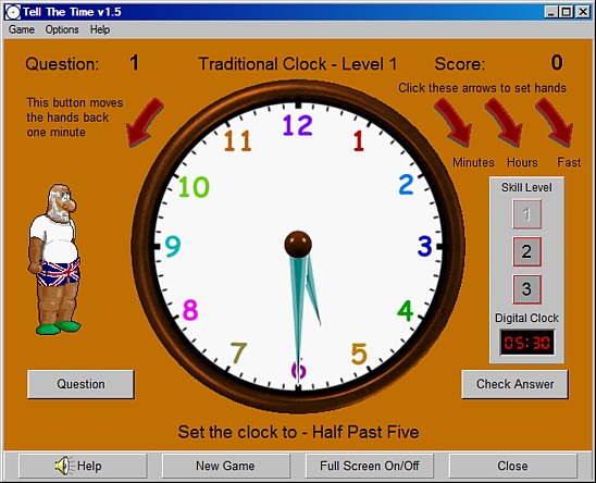 Tell The Time - learning software download