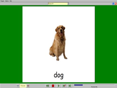 flash card pictures software